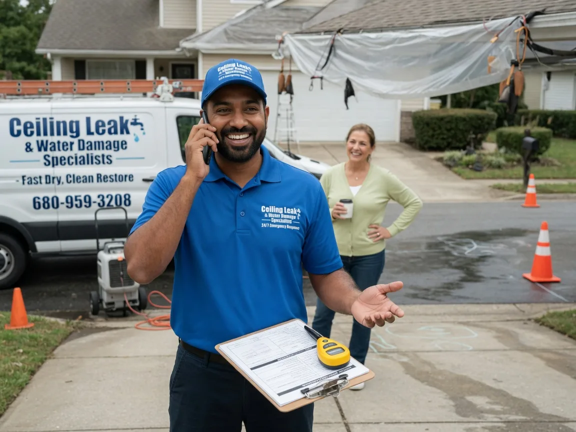 Ceiling Leak Cleanup Lewisville, MN FAQs
